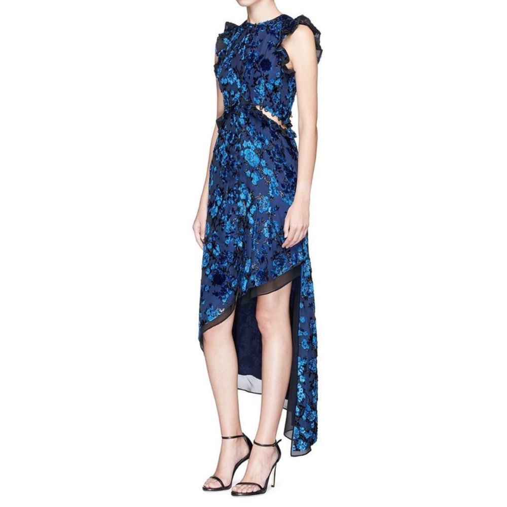 NEW W/ Tag 2017 Fall Runway Velvet Cutout Dress